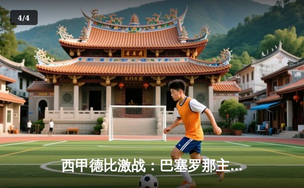 西甲德比激战：巴塞罗那主场3-2险胜皇家马德里，莱万双响主宰战局 - 4